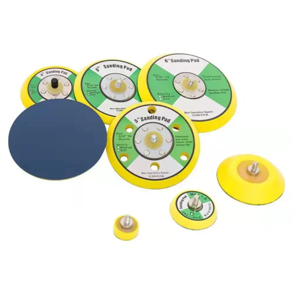 Abrasive hook and loop backing pad disc